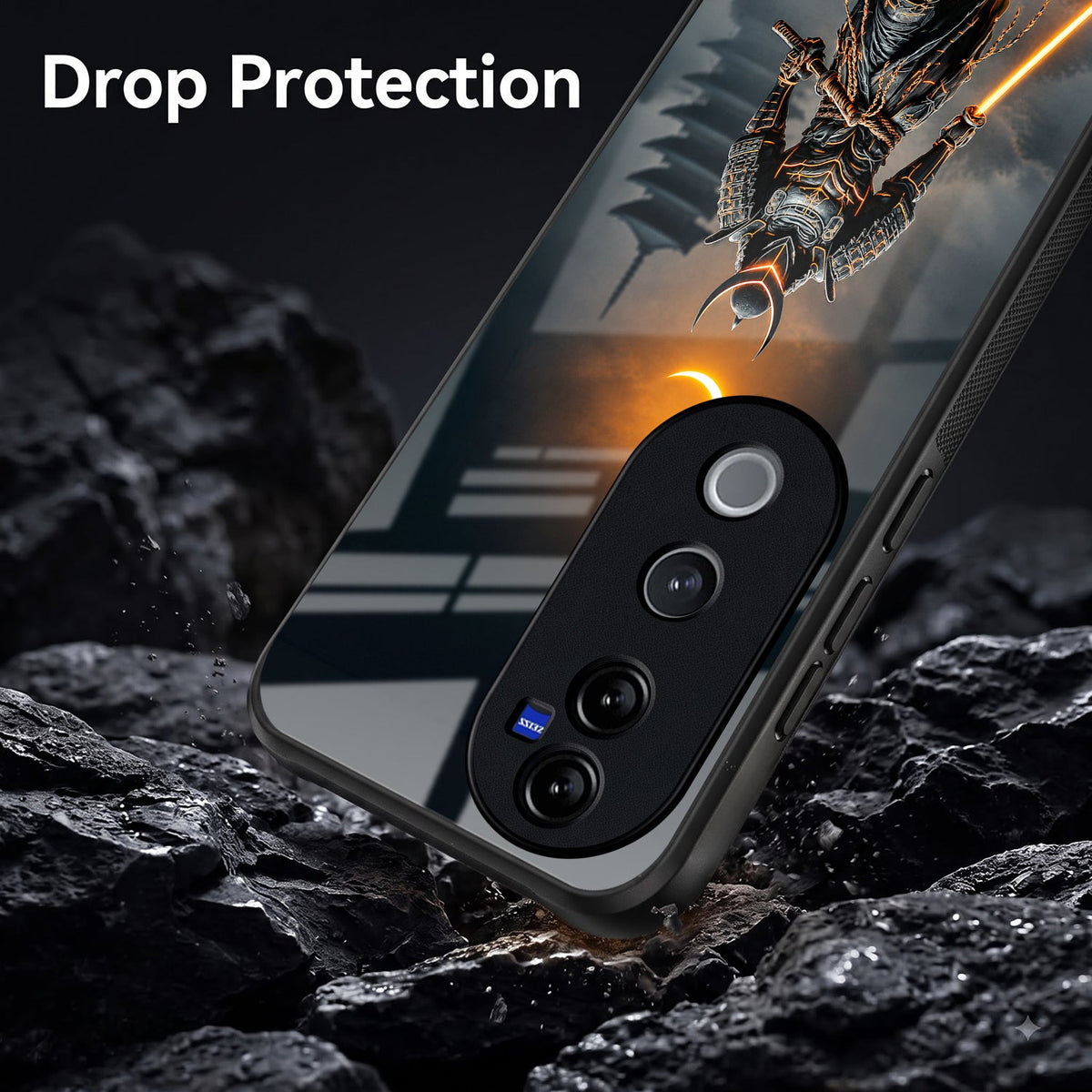 Vivo V40 Pro 5G Samurai Warrior Acrylic Glass Back Case