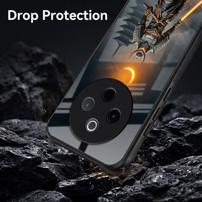 Vivo T4 5G Samurai Warrior Acrylic Glass Back Case