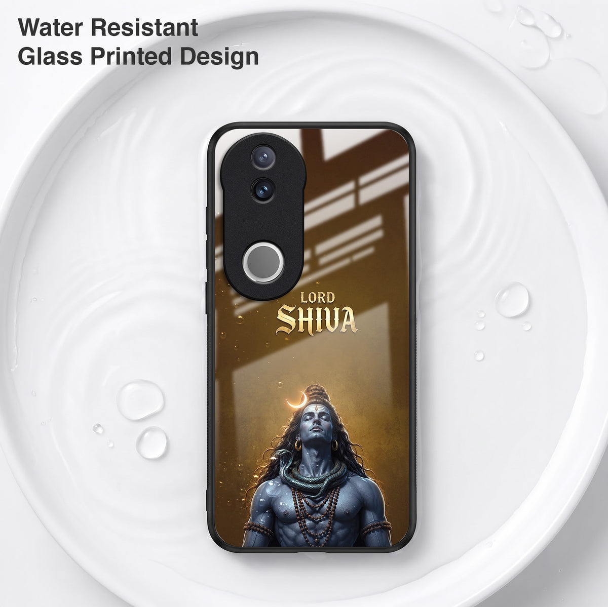 Vivo V50 5G Lord Shiva Acrylic Glass Back Case