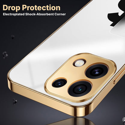 Oppo Reno 16C 5G Luxury XAU/USD Gold Electroplated Glass Phone Back Case