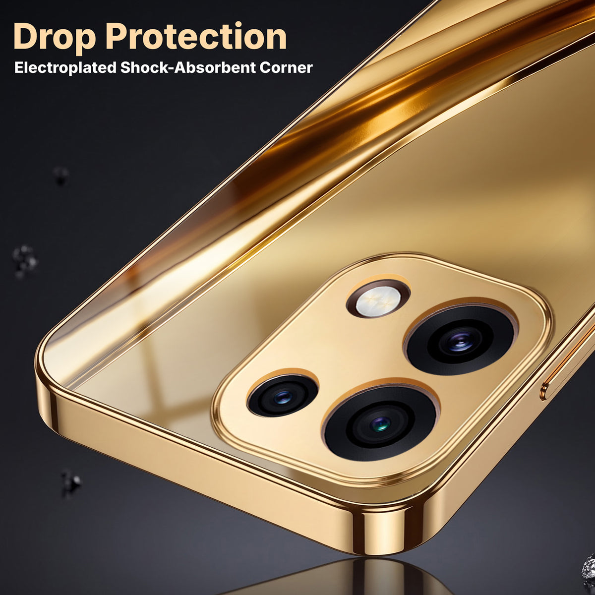Oppo Reno 16C 5G Luxury Infinity Energy Gold Electroplated Glass Phone Case
