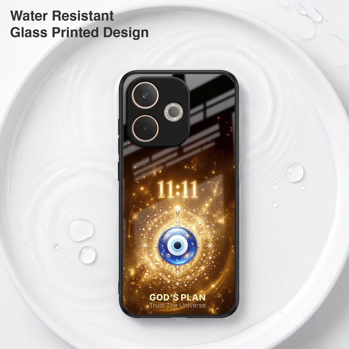 Oppo A5 Pro 5G God’s Plan Evil Eye Acrylic Glass Back Case