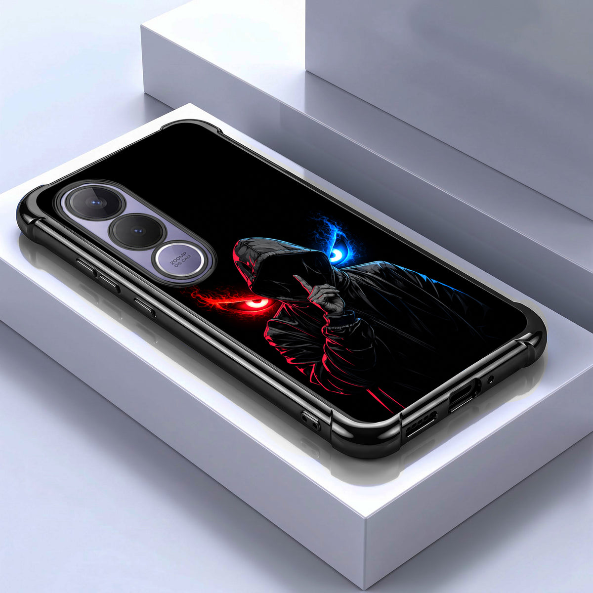 Vivo V70 FE 5G Hooded Shadow Demon Airbags Printed Back Case