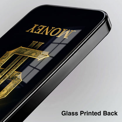 Oppo Reno 13 5G Money Black Electroplated Glass Phone Back Case