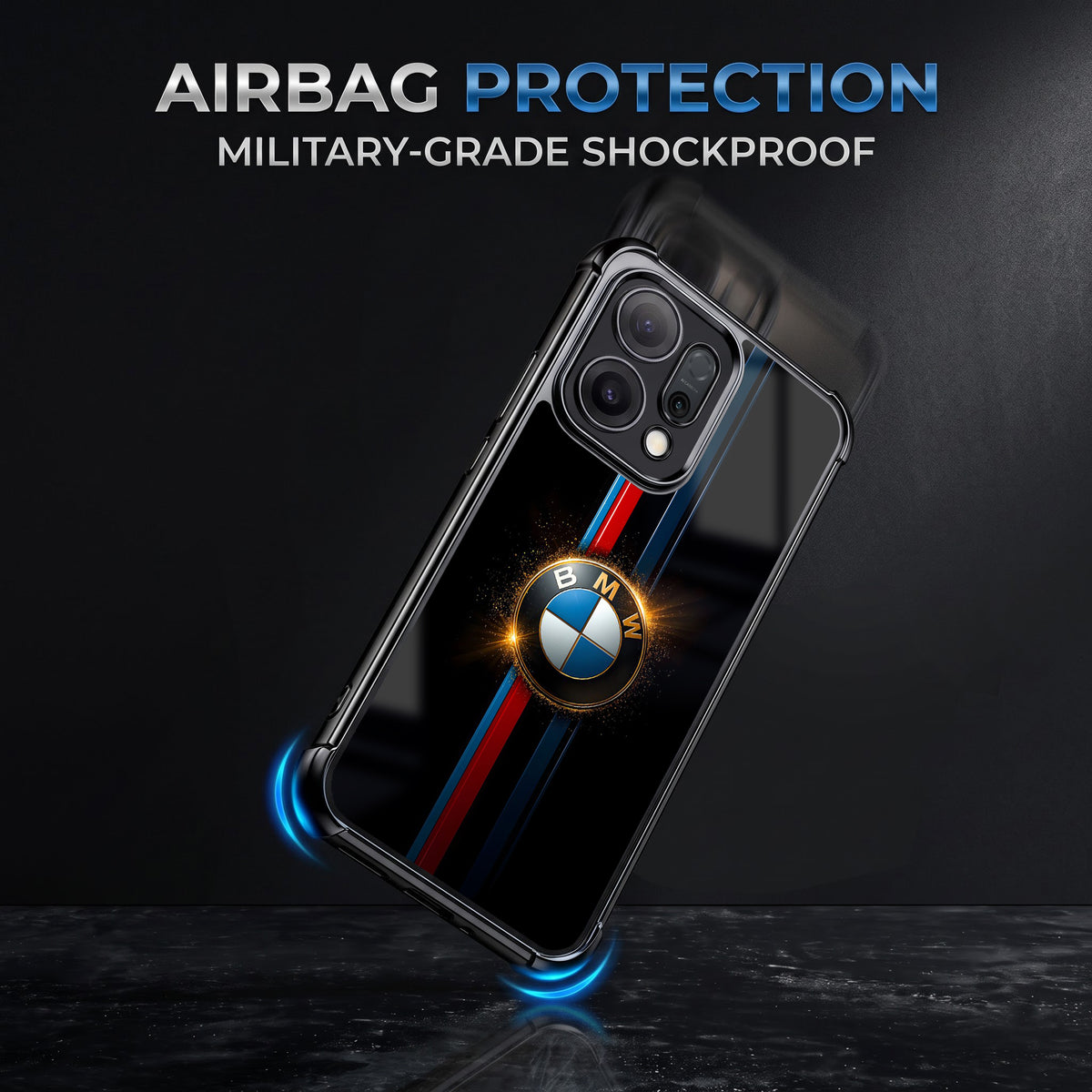 Oppo Reno 14 5G Premium BMW Logo Airbags Printed Back Case