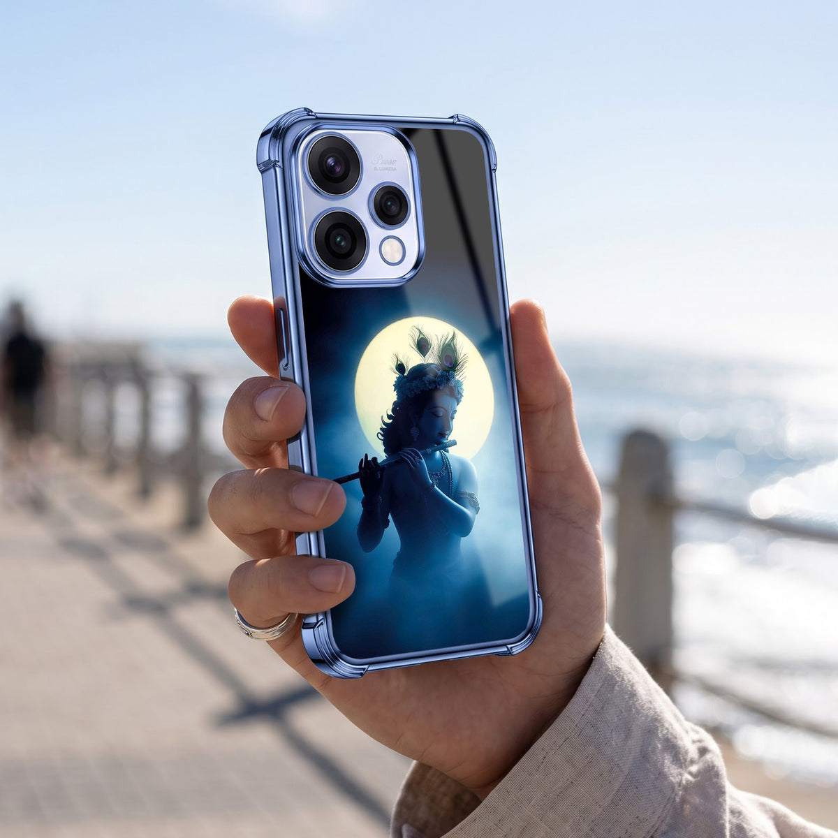 Oppo Reno 15 5G Midnight Krishna Airbags Printed Back Case