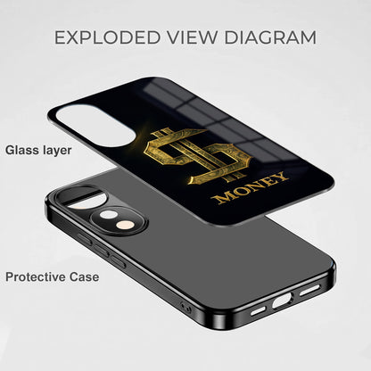 Vivo V40 Pro 5G Money Black Electroplated Glass Phone Back Case