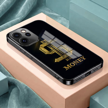 Oppo Reno 15 Pro Mini 5G Money Black Electroplated Glass Phone Back Case