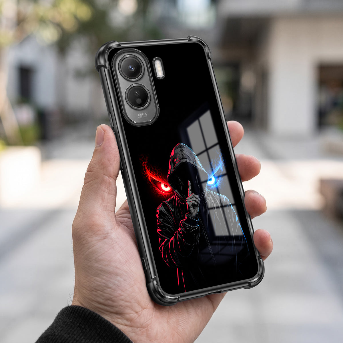 Vivo T5 Pro 5G Hooded Shadow Demon Airbags Printed Back Case