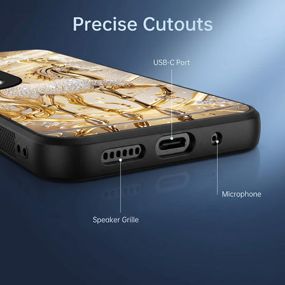 Vivo V50 5G Luxury Horse Texture Acrylic Glass Back Case