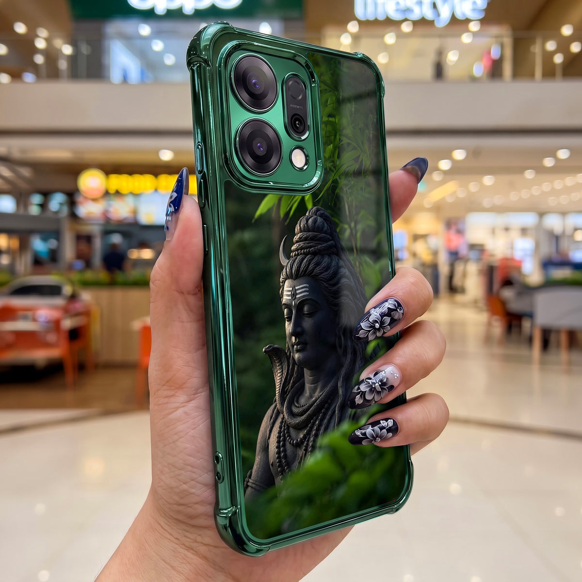 Oppo Reno 14 5G Shiva Essence Airbags Printed Back Case