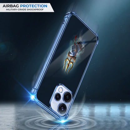 Oppo Reno 15 5G Premium Golden Trishul Airbags Printed Back Case