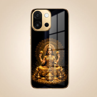 OnePlus 13s 5G Golden Maa Lakshmi Gold Electroplated Glass Phone Back Case