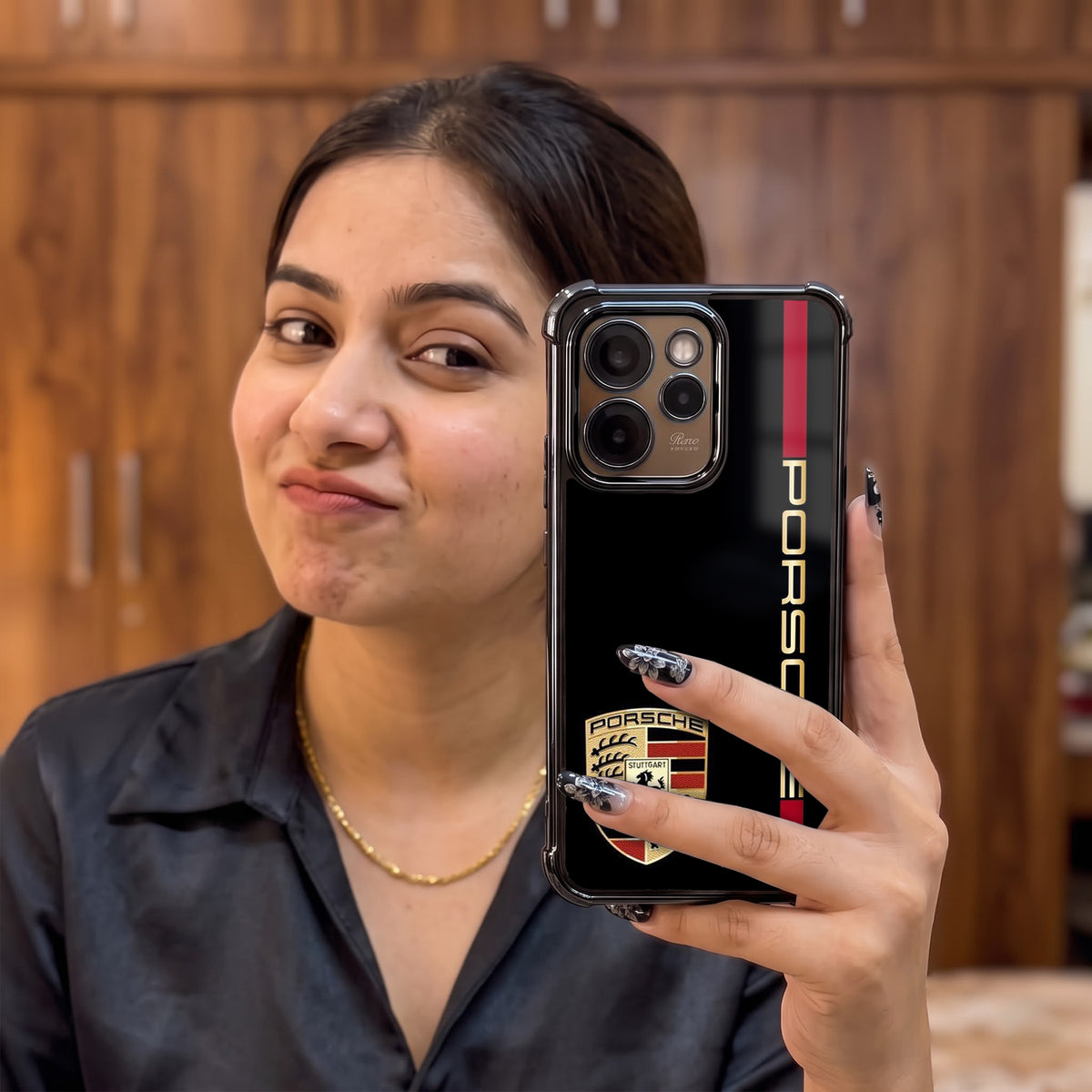Oppo Reno 15 Pro Mini 5G Premium Porsche Logo Airbags Printed Back Case
