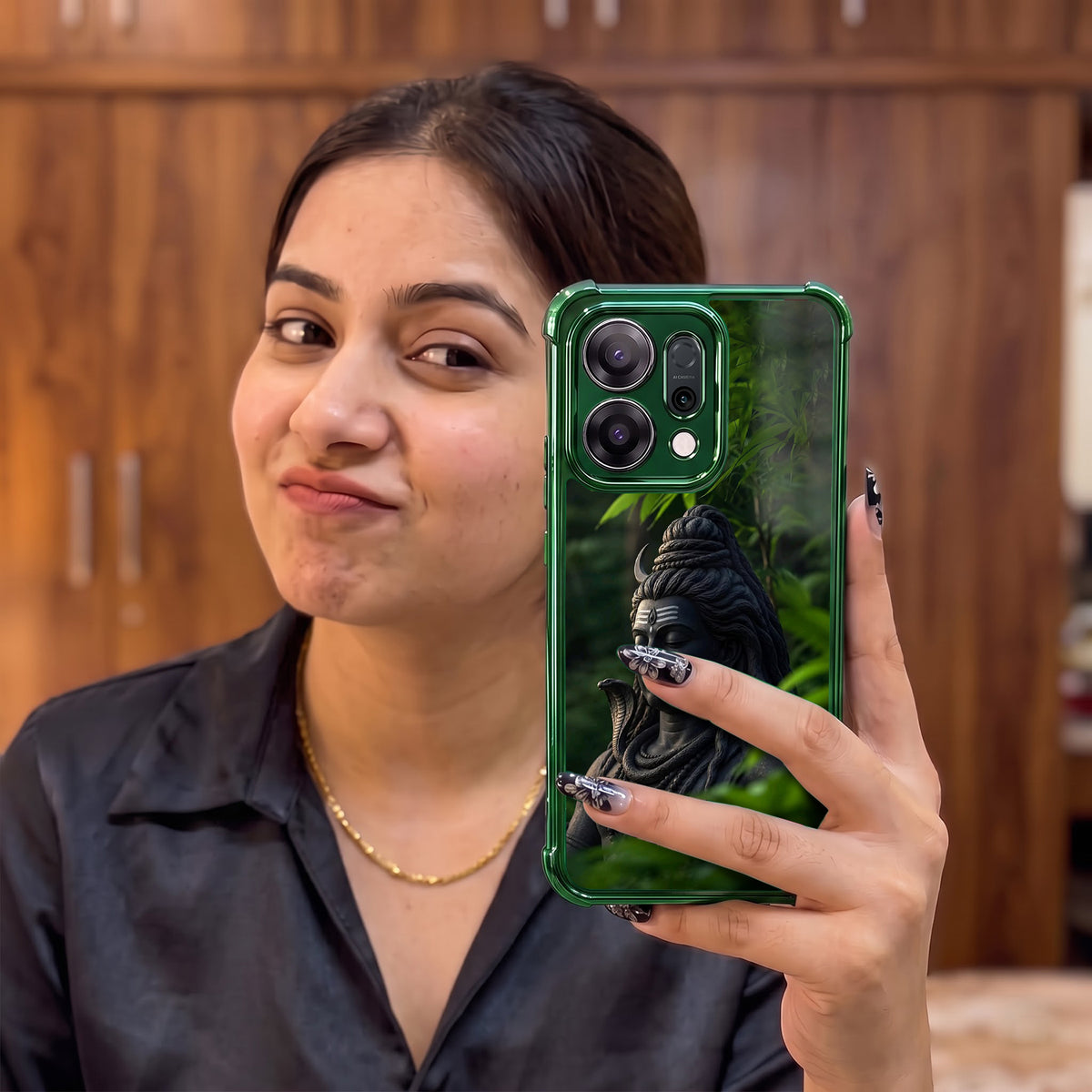Oppo Reno 14 5G Shiva Essence Airbags Printed Back Case
