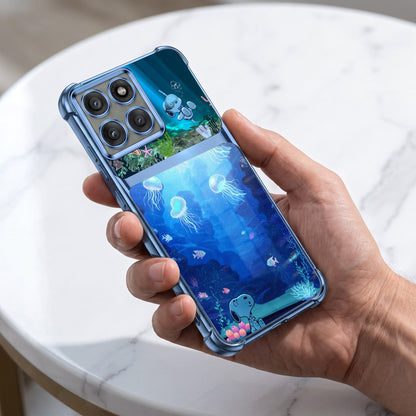 Motorola Edge 60 Pro 5G Mystic Jellyfish Dual-Tone Transparent Airbags Case