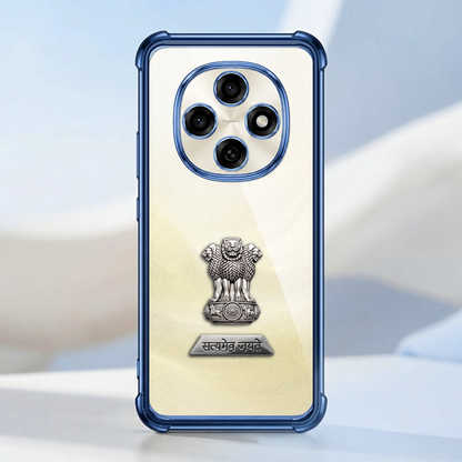 Oppo F31 Pro 5G Satyamev Jayate 2-in-1 Emblem Transparent Shockproof Airbag Case