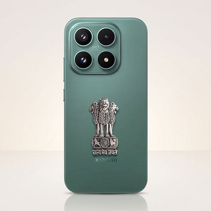 Xiaomi 17 5G Compatible Satyamev Jayate 3D Metal Emblem Sticker