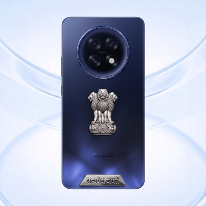 Oppo F31 Pro Plus 5G Compatible Satyamev Jayate 3D Metal Emblem Sticker