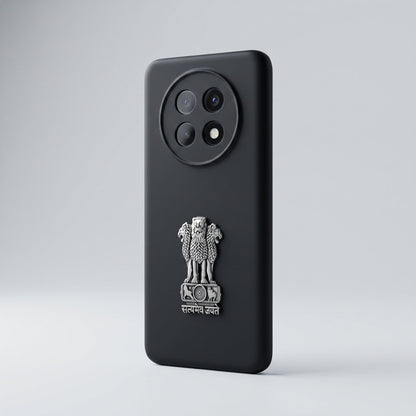 Oppo F31 Pro Plus 5G Compatible Satyamev Jayate 3D Metal Emblem Sticker