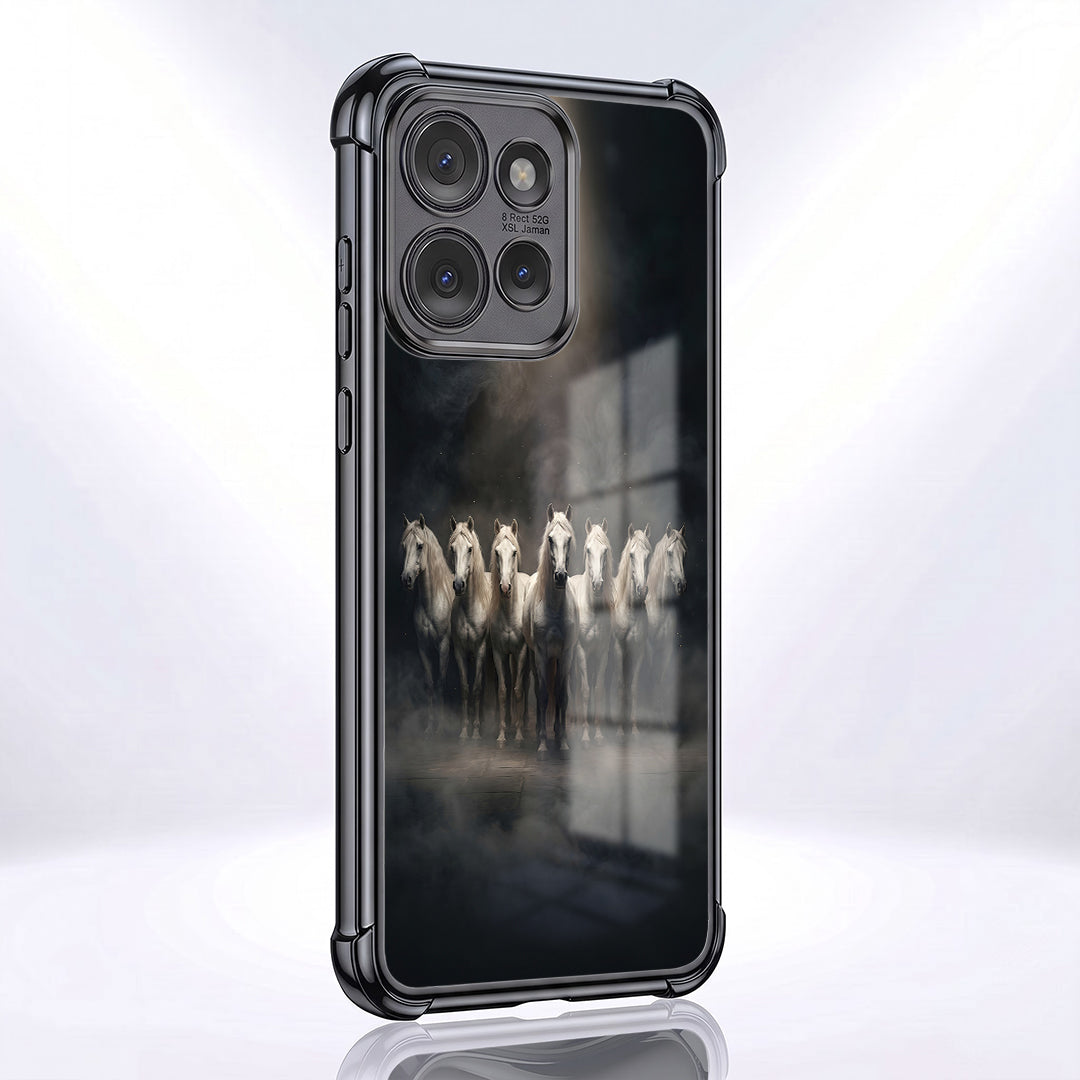 Motorola Edge 50 Neo 5G Running Horses Airbags Printed Back Case