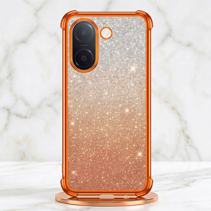 Vivo V60e 5G Luxury Shockproof Shimmer Airbag Cosmic Orange Case