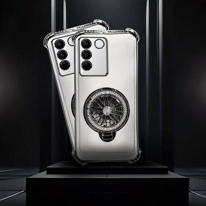 Vivo V27/V27 Pro 5G Premium Stress Buster Wheel Rotating Shockproof Airbags Case