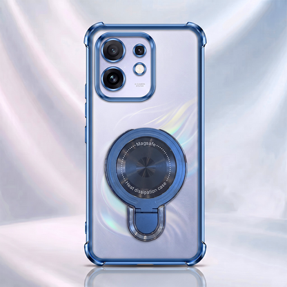 Oppo Reno 16 5G Luxury Four Corner Invincible Bracket Ring Stand Case
