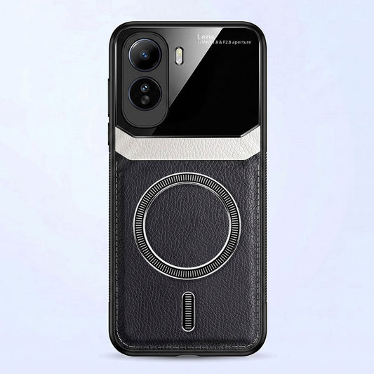Vivo T5 Pro 5G Premium Magsafe Magnetic Leather Lens Protective Case