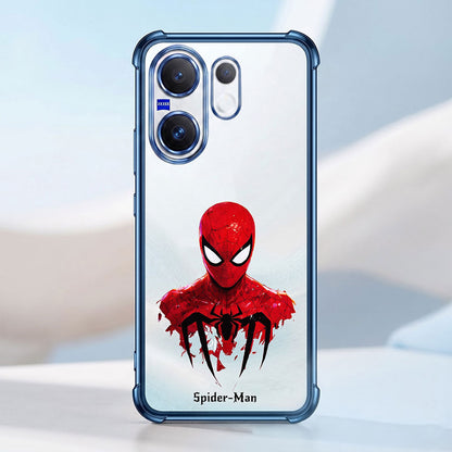Vivo X200 FE 5G Premium 3D Spot UV Spider-Man Sticker Shockproof Airbags Case