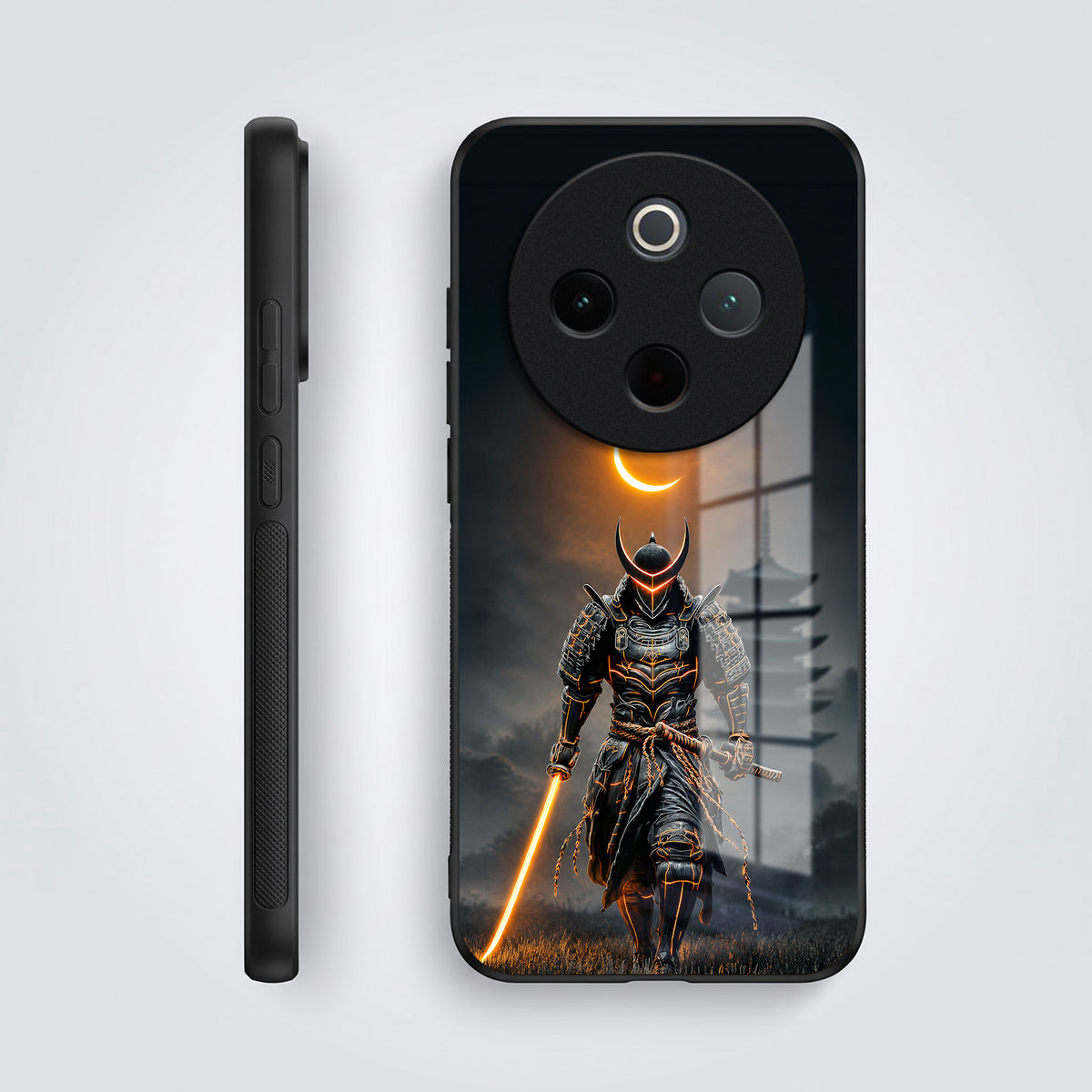 Vivo T4 5G Samurai Warrior Acrylic Glass Back Case
