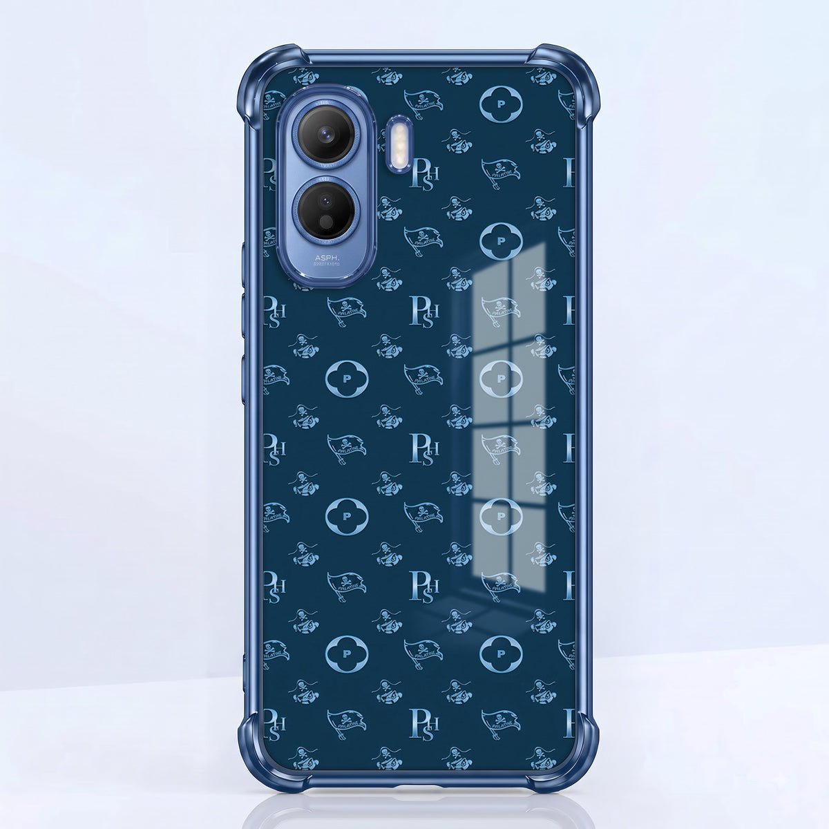 Vivo T5 Pro 5G Luxury Monogram Blue Airbags Printed Back Case