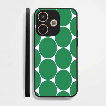 Oppo A5 Pro 5G Aesthetic White & Green Bubble Pattern Acrylic Back Cover