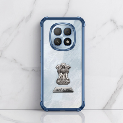 Oppo F29 5G Satyamev Jayate 2-in-1 Emblem Transparent Shockproof Airbag Case