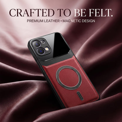 Oppo F31 5G Premium Magsafe Magnetic Leather Lens Protective Case