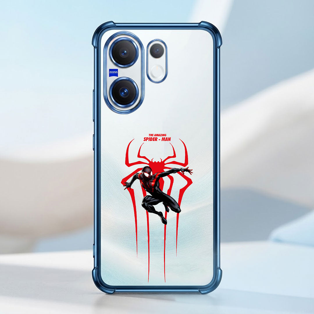 Vivo X200 FE 5G Premium 3D Spot UV Amazing Spider-Man Sticker Shockproof Airbags Case