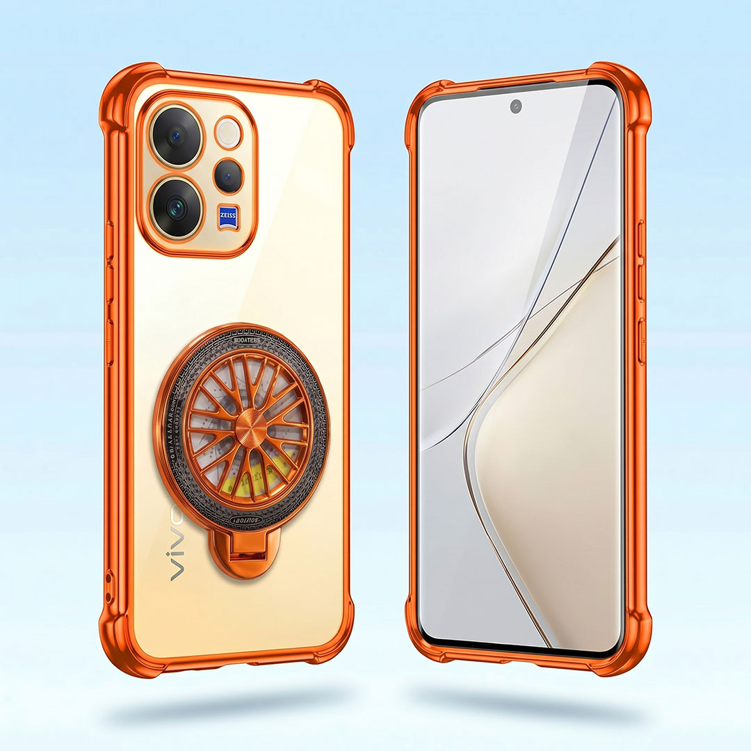 Vivo V70 5G Stress Buster Wheel Rotating Airbag Cosmic Orange Case