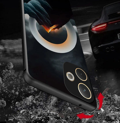 Oppo A5 Pro 5G Premium Acrylic Shockproof Glass Back Case (Celestial Ring)