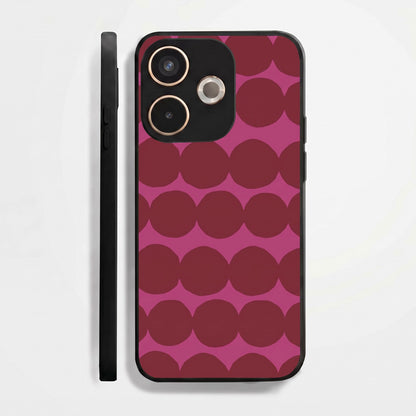 Oppo A5 Pro 5G Aesthetic Pink & Wine Geometric Acrylic Back Cover