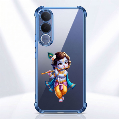 Vivo V70 FE 5G Premium 3D Spot UV Shri Krishna Sticker Shockproof Airbags Case