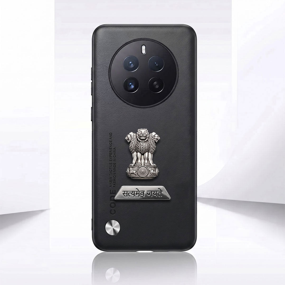 Realme 12 Pro+ 5G Satyamev Jayate 2-in-1 Emblem Vegan Leather Back Case