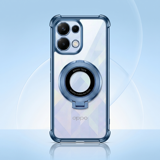Oppo K13 5G Original Luxury Magnifier Ring Stand Shockproof Airbags Corner Case