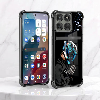 Motorola Edge 60 Pro 5G Cyberpunk Reaper Dual-Tone Transparent Airbags Case