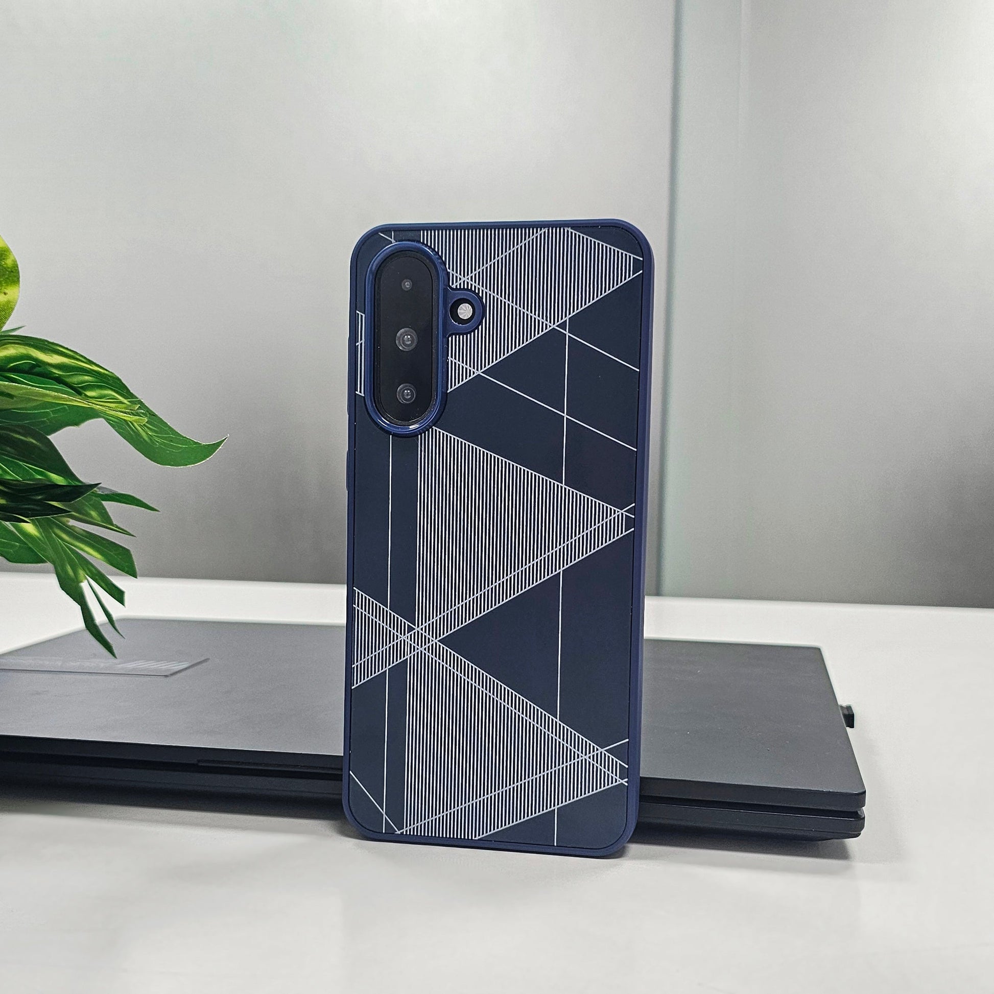 Samsung Galaxy A36 5G Triangle Pattern Matte Back Shockproof Case