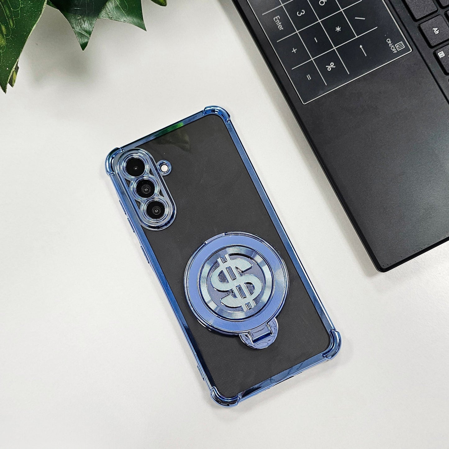 Samsung Galaxy A56 5G Four Corner Airbags 100% Original Astro Money Magnet Rotating Dollar Case (Buy 1 Get 1 Surprise Cover)