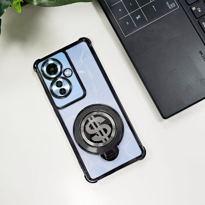black oppo f25 pro stylish cover 
