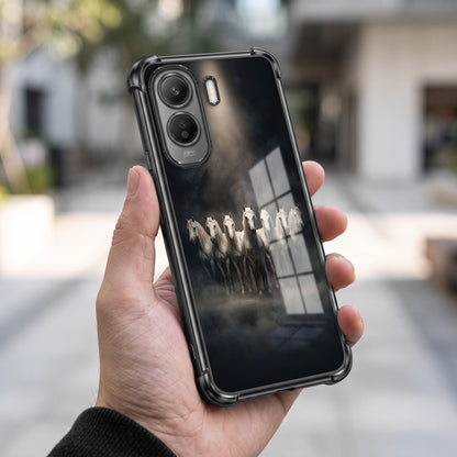 Vivo T5 Pro 5G Running Horses Airbags Printed Back Case
