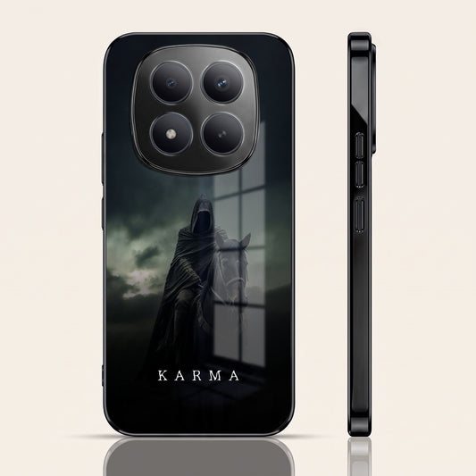 Redmi Note 15 Pro Plus 5G Karma Black Electroplated Glass Phone Back Case