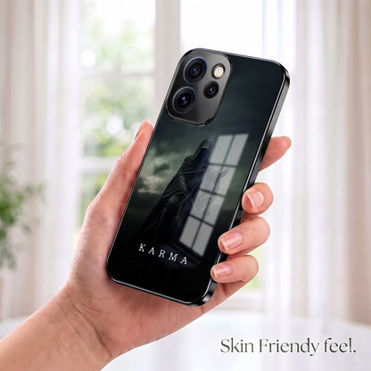 Oppo Reno 15 Pro Mini 5G Karma Black Electroplated Glass Phone Back Case
