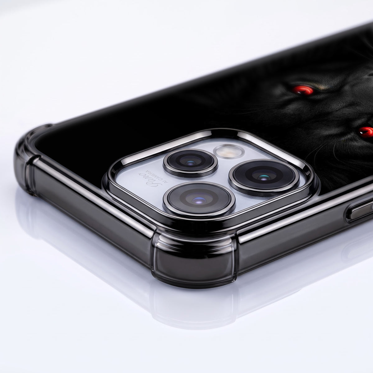 Oppo Reno 15 5G Premium Black Lion Airbags Printed Back Case